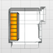 Module Mercedes Citan | L1 - Basis - Links bovenaanzicht.