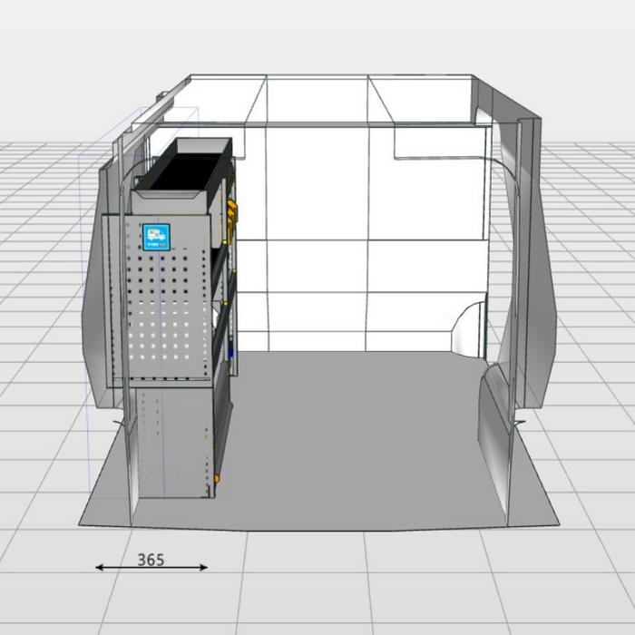 Module Fiat Scudo | L2 - Basis - Links achteraanzicht.