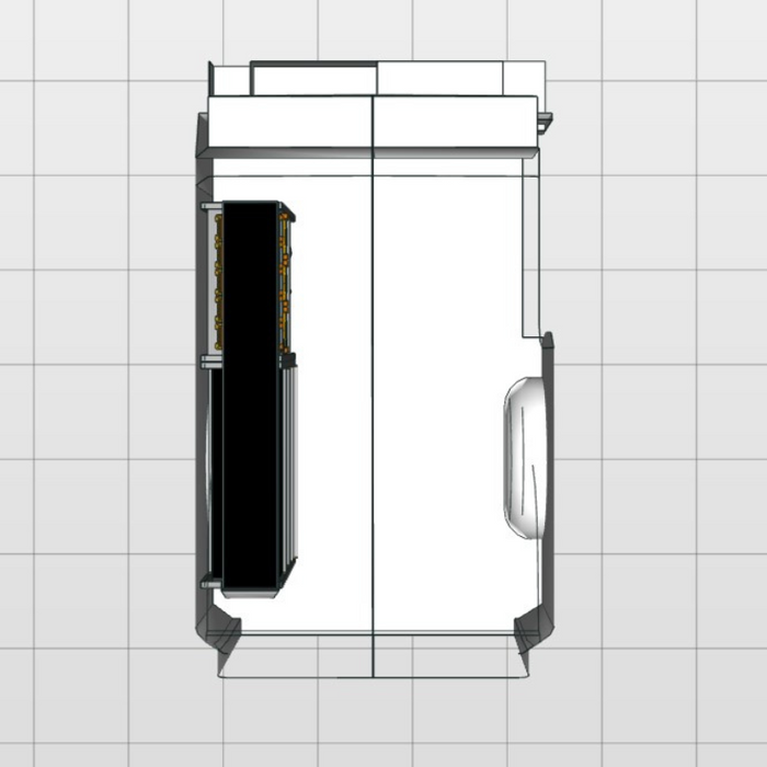 Module Volkswagen Transporter | L1 - Basis - Links bovenaanzicht.