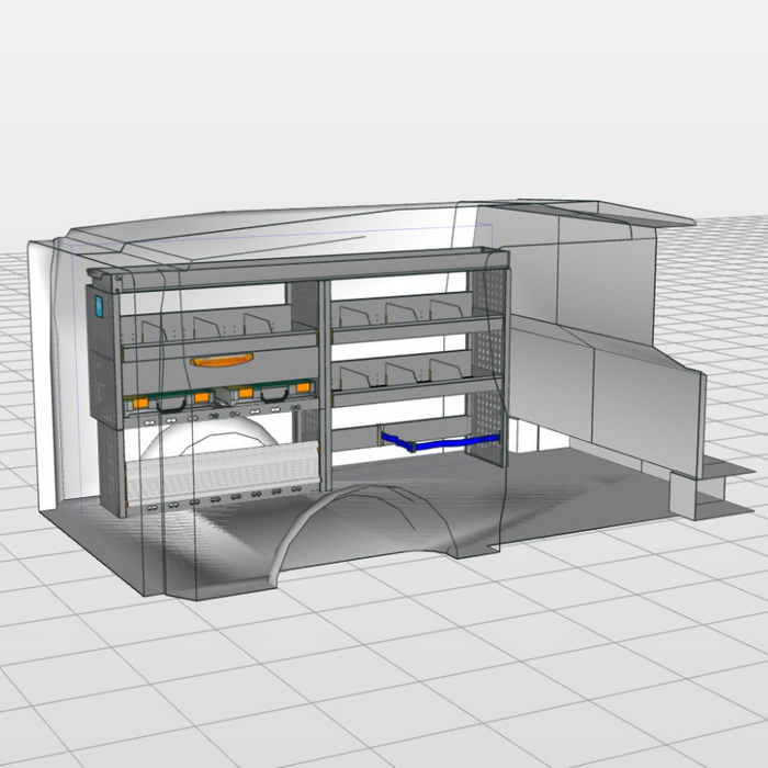 Module Renault Trafic | L1 - Uitgebreid - Links schuinaanzicht.