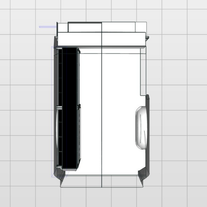 Module Nissan NV300 | L1 - Uitgebreid - Links bovenaanzicht.