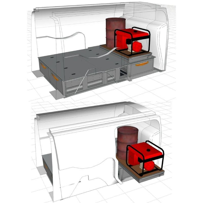 Uittrekbaar Frame Middel (1.225x365mm)