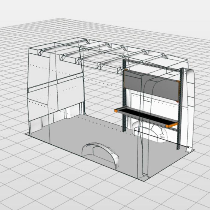 Postal parcel rack L3H3 right | StoreVan Commercial Vehicle Equipment ...