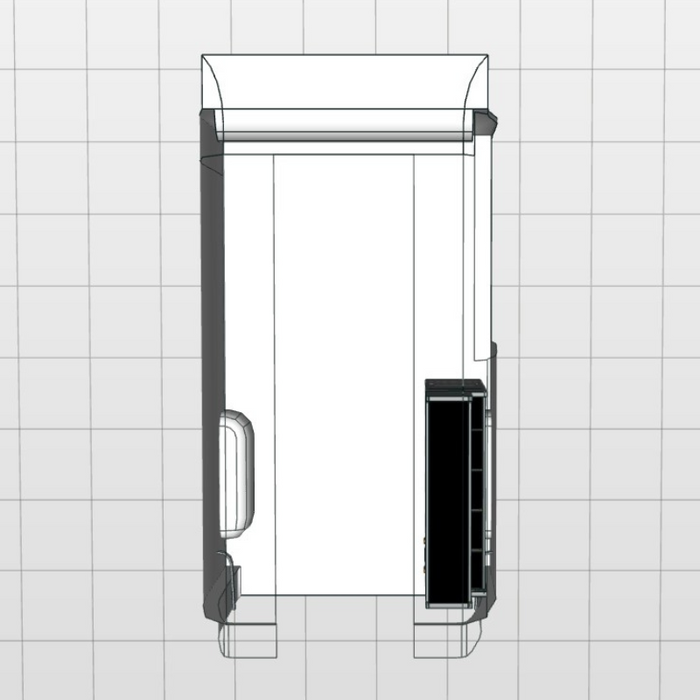 Module Fiat Ducato | L1 - Koffers - Rechts bovenaanzicht.