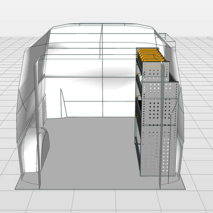 Module Ford Custom | L1 - Lades - Rechts achteraanzicht.