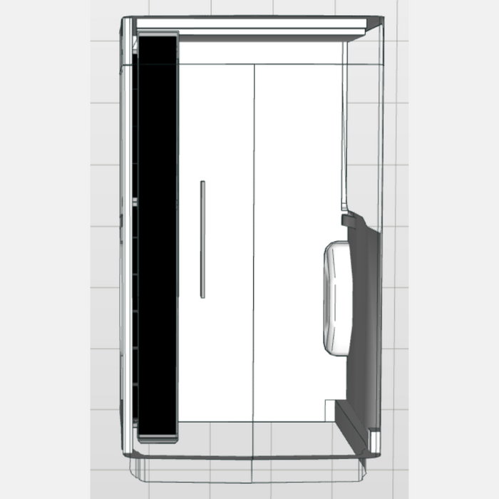 Module Nissan NV400 | L2 - Uitgebreid - Links bovenaanzicht.