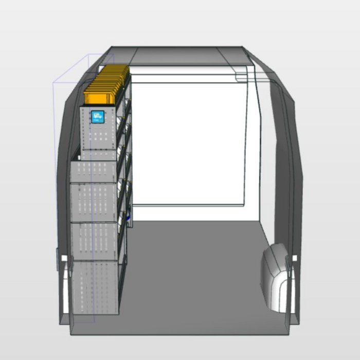 Module Iveco Daily | L2 - Basis - Links achteraanzicht.