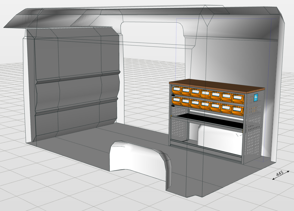 Werkbankmodule met multiboxen