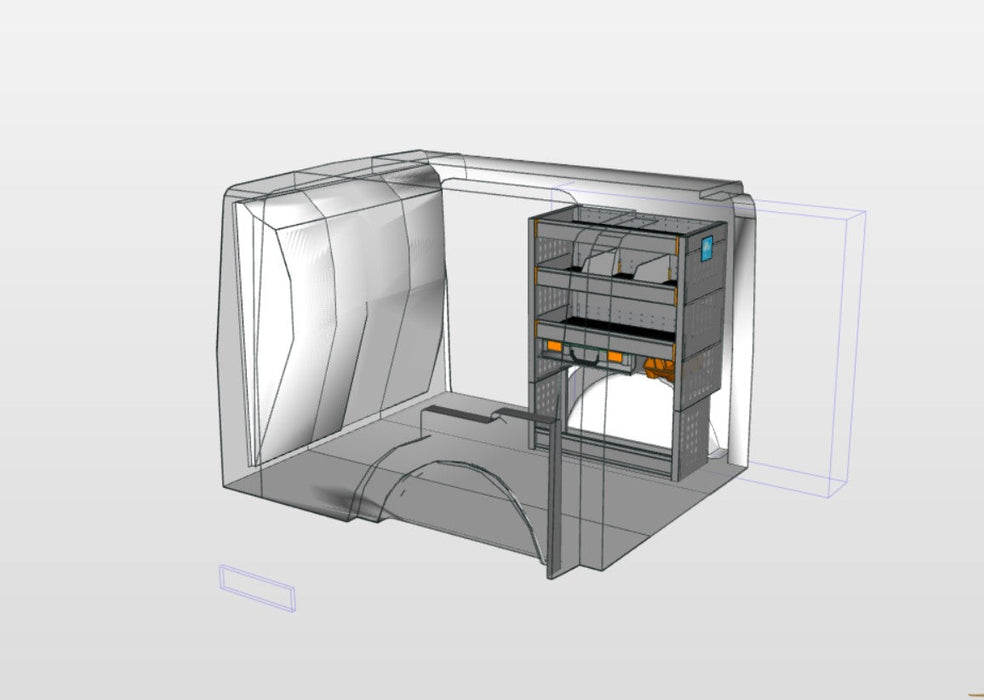 Module Peugeot Partner | L1 - Koffers - Rechts