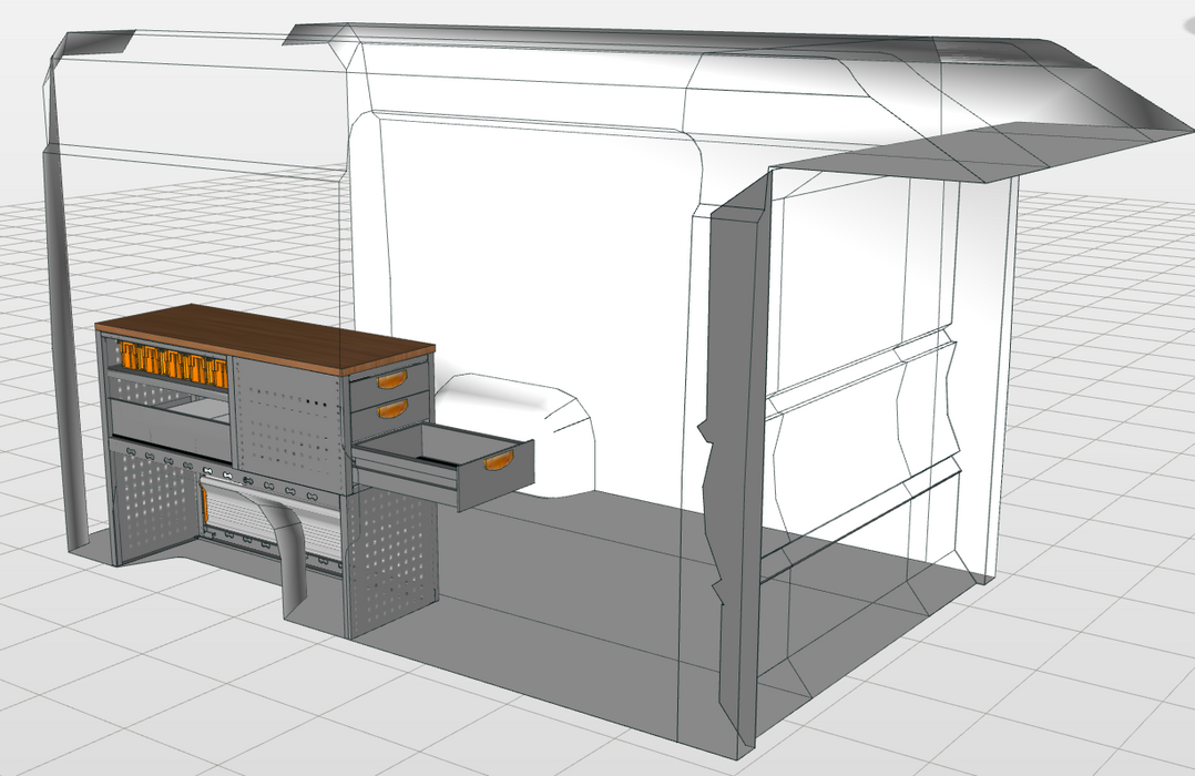 Werkbankmodule met turned module
