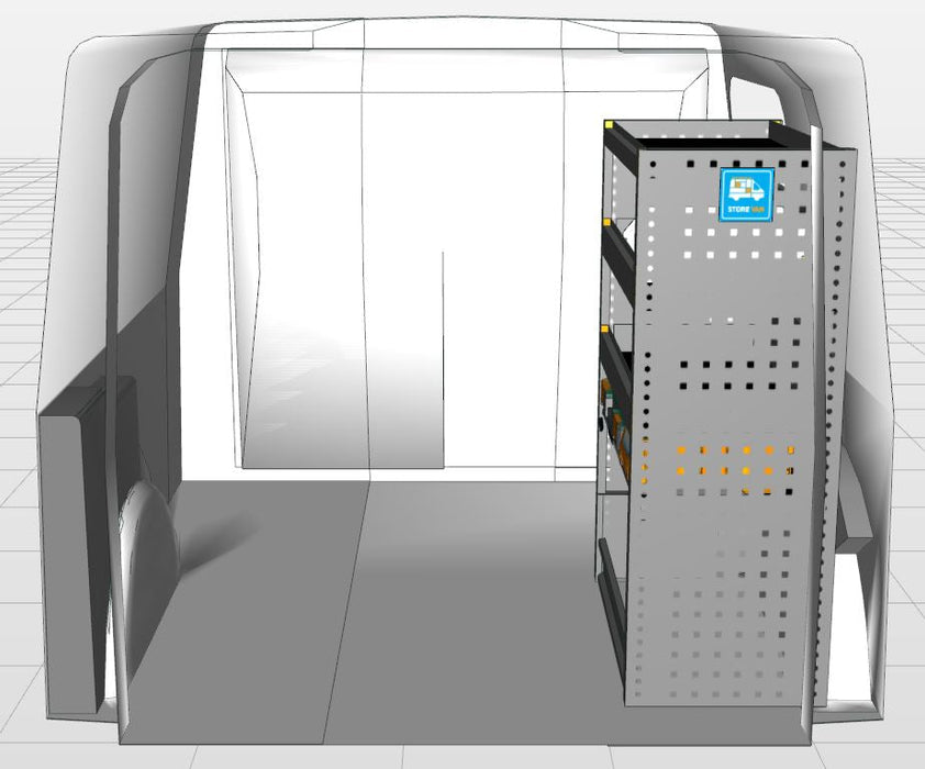 Module Toyota ProAce City | L1 - Koffers - Rechts achteraanzicht.