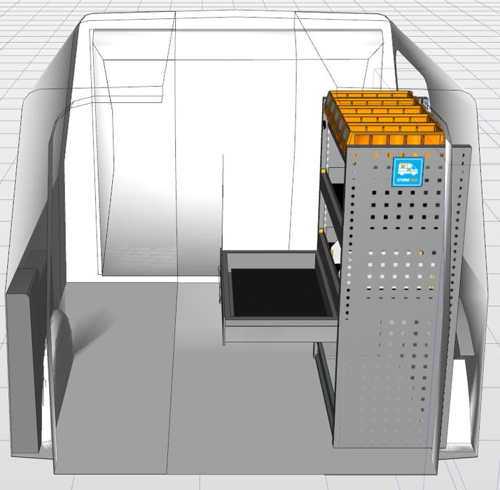 Module Toyota ProAce City | L1 - Lades - Rechts achteraanzicht.