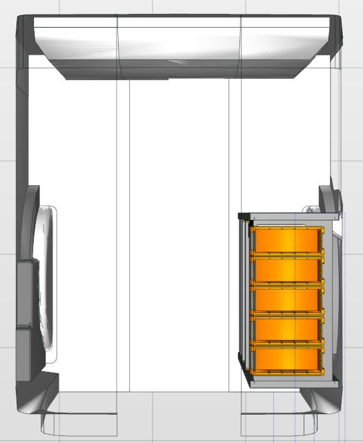 Module Toyota ProAce City | L1 - Basis - Rechts bovenaanzicht.