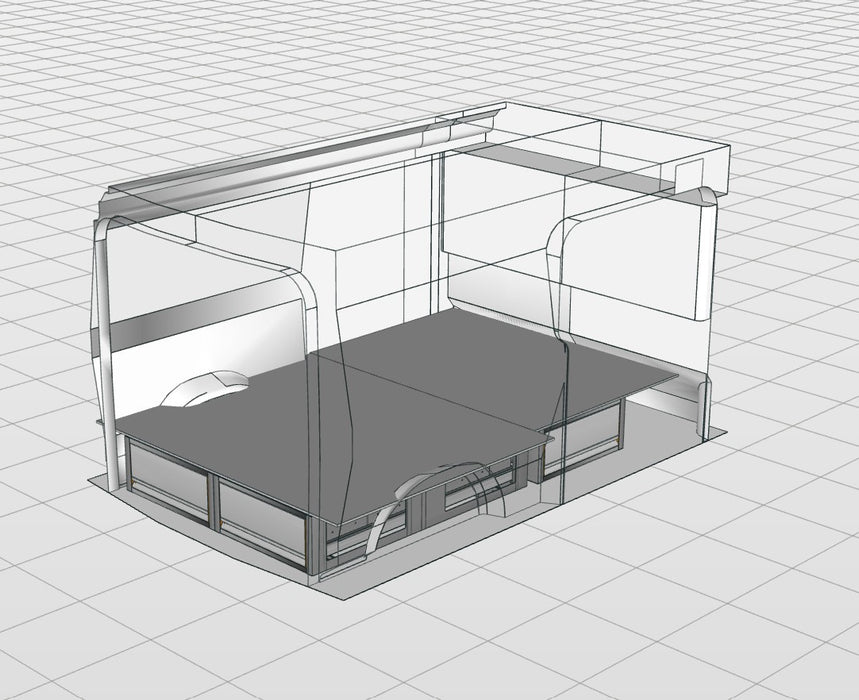 Floor drawer module complete