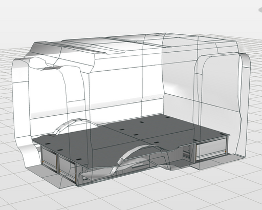 NIEUW: Vloerlade-module compleet small - Kia PV5