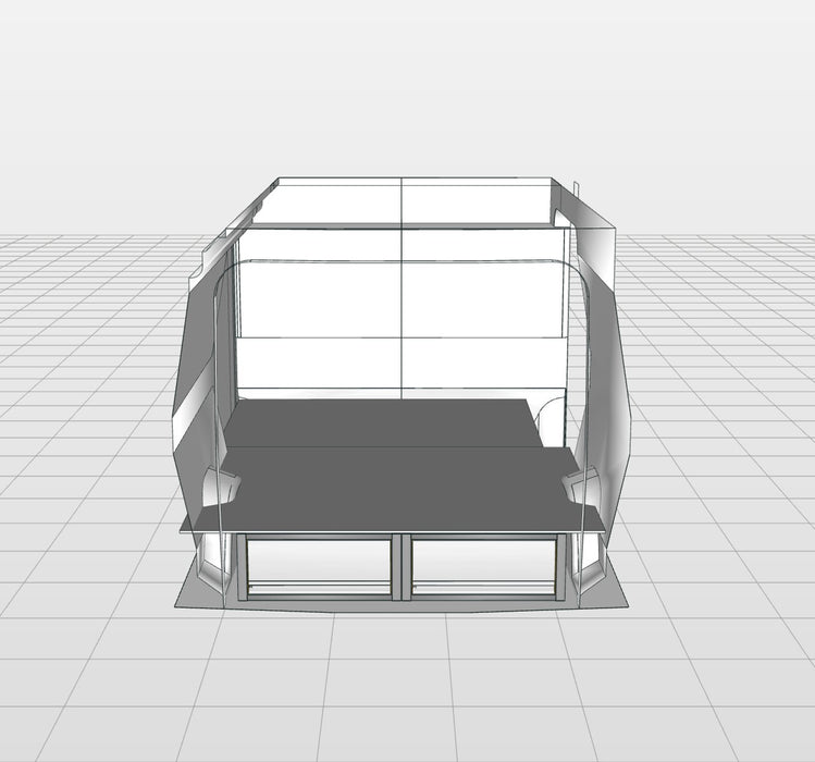 Floor drawer module complete