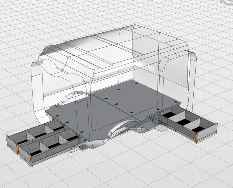 NIEUW: Vloerlade-module compleet - Kia PV5