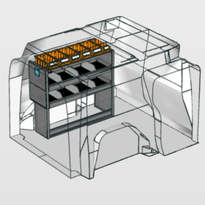 Module Nissan Townstar | L1H1 - Basis - Links bedrijfswageninrichting.