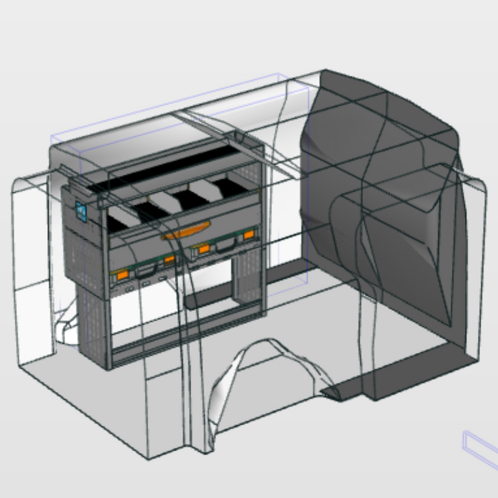 Module Renault Kangoo | L1H1 - Uitgebreid - Links bedrijfswageninrichting.