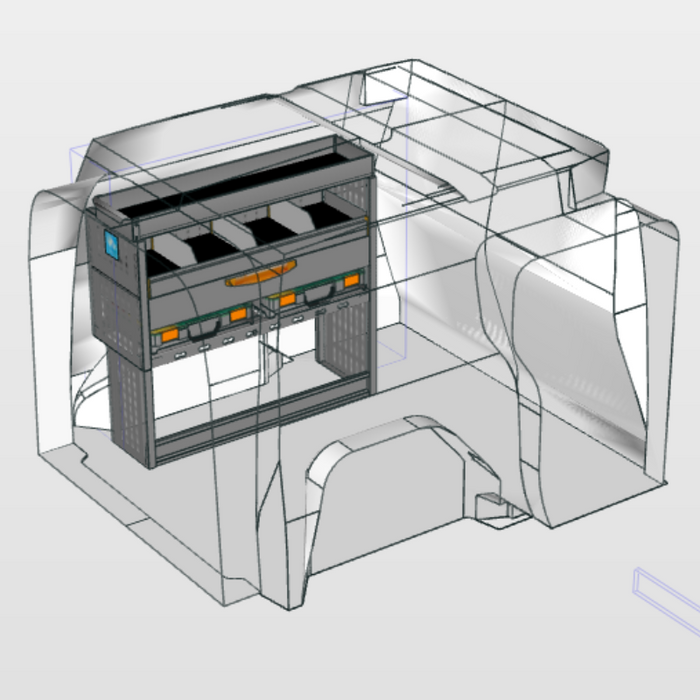 Module Renault Kangoo | L1H1 - Uitgebreid - Links bedrijfswageninrichting.