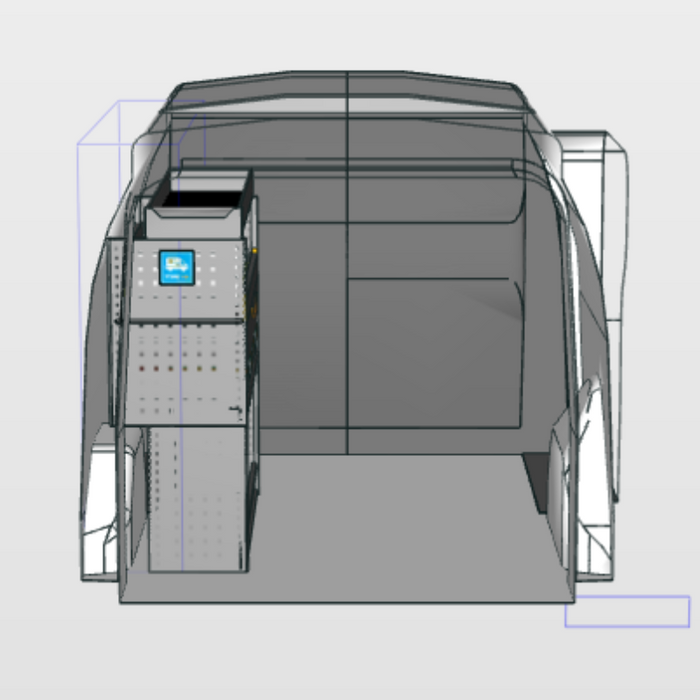 Module Renault Kangoo | L1H1 - Uitgebreid - Links achteraanzicht.