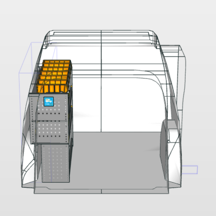 Module Renault Kangoo | L1H1 - Basis - Links achteraanzicht.