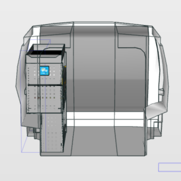 Module Fiat Fiorino | L1H1 - Uitgebreid - Links achteraanzicht.