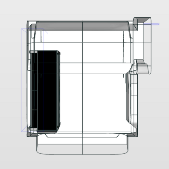 Module Renault Kangoo | L1H1 - Uitgebreid - Links bovenaanzicht.