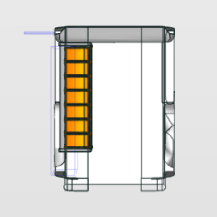 Module Dacia Dokker | L1H1 - Basis - Links bovenaanzicht.