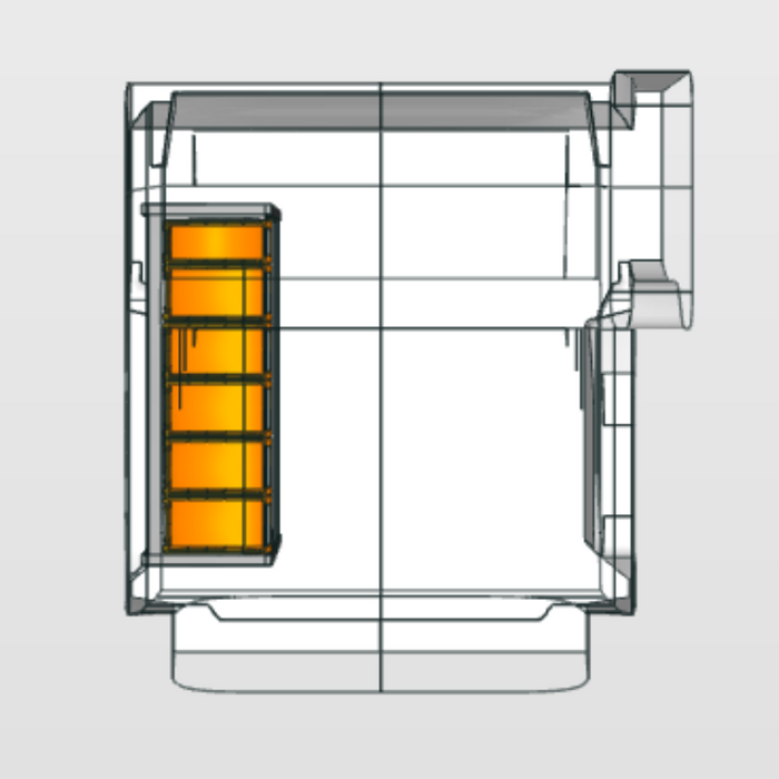 Module Nissan Townstar | L1H1 - Basis - Links bovenaanzicht.